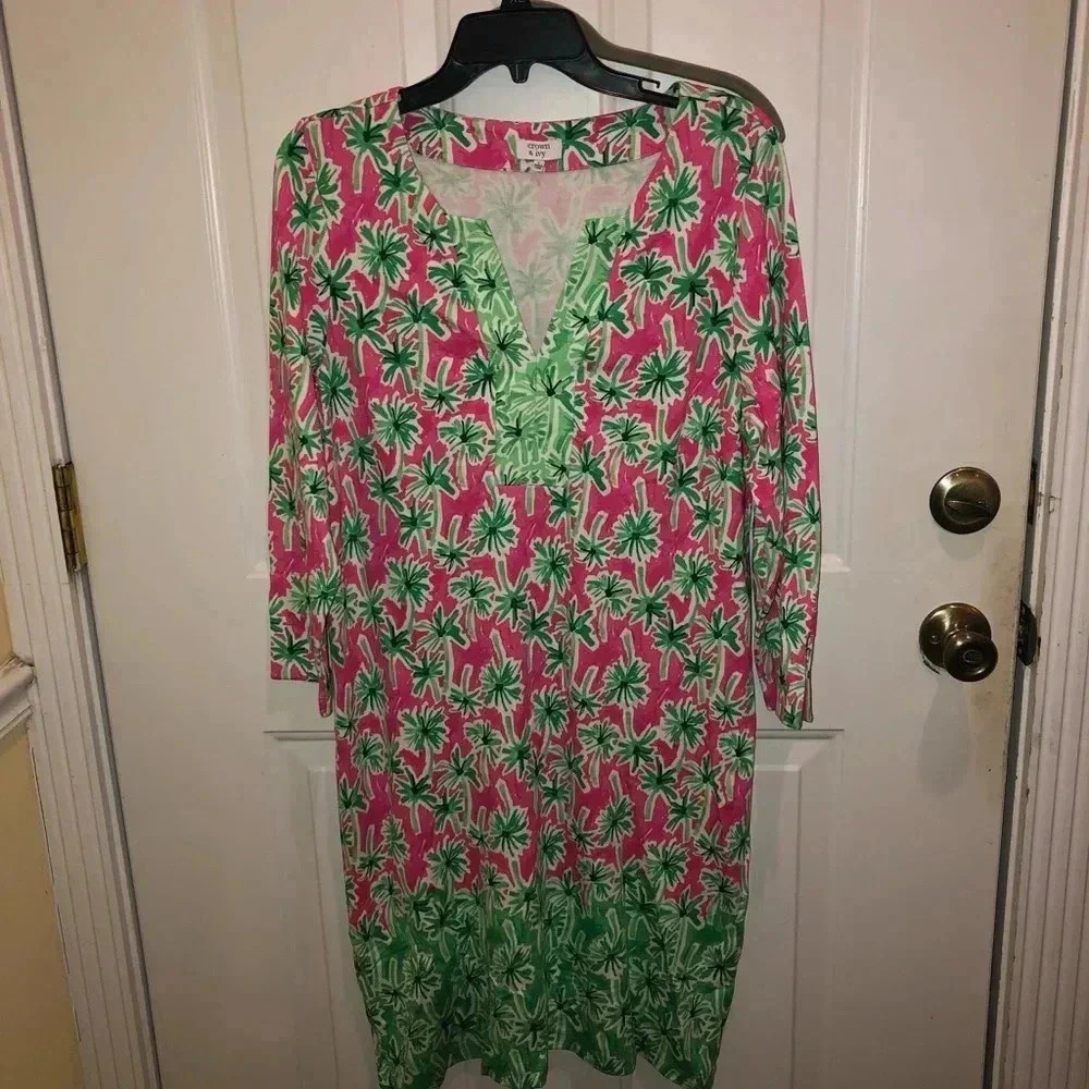- Crown and ivory dress